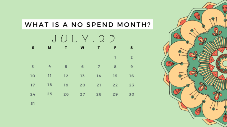 What Is A No Spend Month?